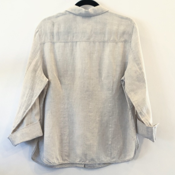 Valerie Stevens button up linen blouse - Picture 7 of 15